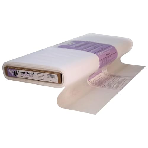 HeatnBond Thermoweb Vlies Leichtgewicht zum Aufbügeln – weiß 20 x 25 yd von HeatnBond