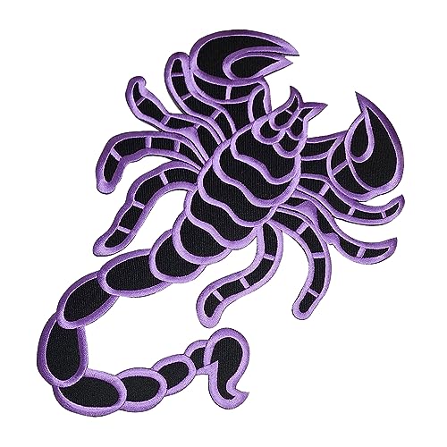 Heavens Tvcz Großer Skorpion-Patrol-Aufnäher, 27,9 cm, XXL, violett-schwarzes Muster, DIY-Applikation, bestickt, zum Aufbügeln, Tier, Wildtiere, trendige Stickerei-Rucksäcke Heavens Tvcz Großer Skorpion-Patrol-Aufnäher, 27,9 cm, XXL, violett-schwarzes Muster, DIY-Applikation, bestickt, zum Aufbügeln, Tier, Wildtiere, trendige Stickerei-Rucksäcke von Heavens Tvcz