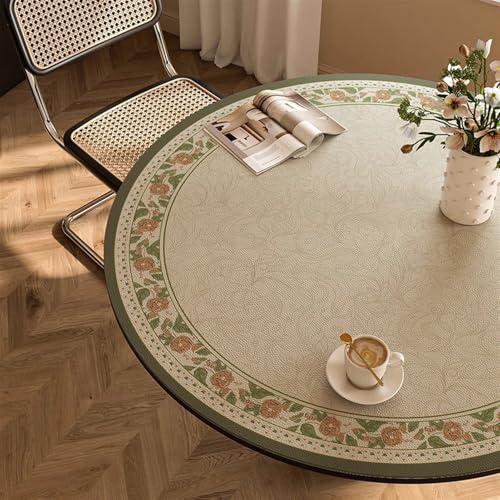 Heavyoff Tischdecke Wasserdicht Abwaschbar Tischschutzfolie PU-Leder Tischunterlage für Runde Tische, Stil 15, 100x100cm Heavyoff Tischdecke Wasserdicht Abwaschbar Tischschutzfolie PU-Leder Tischunterlage für Runde Tische, Stil 15, 100x100cm von Heavyoff