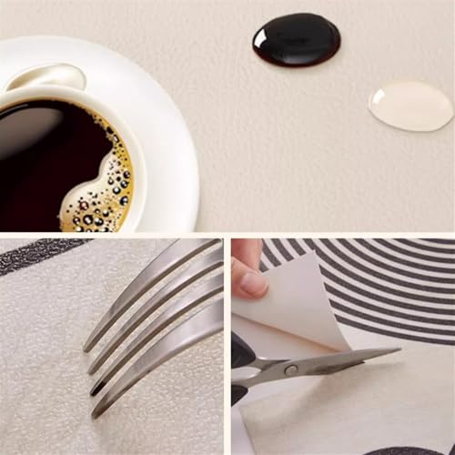 Heavyoff Tischfolie PU-Leder wasserdichte Schreibtisch unterlage Tischschutzfolie für Büro und Zuhause, Stil 3, 75x140cm Heavyoff Tischfolie PU-Leder wasserdichte Schreibtisch unterlage Tischschutzfolie für Büro und Zuhause, Stil 3, 75x140cm von Heavyoff