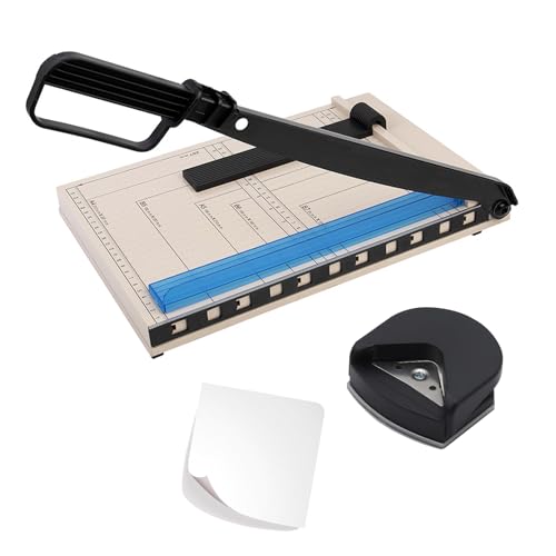 Hebaogugu Papierschneider, 30,5 cm, Schneidemaschine mit Eckenabrunder für Papier, Karten, Fotos, robuster Papierschneider mit Sicherheitsschutz für Zuhause, Büro, Schule, Bibliothek Hebaogugu Papierschneider, 30,5 cm, Schneidemaschine mit Eckenabrunder für Papier, Karten, Fotos, robuster Papierschneider mit Sicherheitsschutz für Zuhause, Büro, Schule, Bibliothek von Hebaogugu