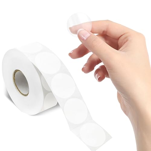 1000 PCS Runde, Klare Siegelaufkleber, Transparente Briefumschlagsiegel Selbstklebende Paketetikettenkreise mit Perforationslinie für Umschläge, Schachteln und Geschenkverpackungen (2,5cm Durchmesser) 1000 PCS Runde, Klare Siegelaufkleber, Transparente Briefumschlagsiegel Selbstklebende Paketetikettenkreise mit Perforationslinie für Umschläge, Schachteln und Geschenkverpackungen (2,5cm Durchmesser) von Hebayy