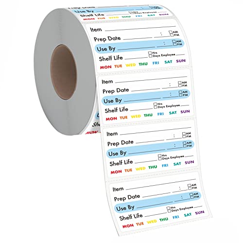 300 abnehmbare Lebensmittel-Etiketten, wasser/öl/reißfest, Gefrierschrank-Etiketten mit Perforationslinie, keine Rückstände für Lebensmittelbehälter,Gläser,Küche,Restaurant,Aufbewahrungsorganisation 300 abnehmbare Lebensmittel-Etiketten, wasser/öl/reißfest, Gefrierschrank-Etiketten mit Perforationslinie, keine Rückstände für Lebensmittelbehälter,Gläser,Küche,Restaurant,Aufbewahrungsorganisation von Hebayy