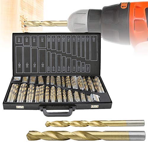 Hebitod 230 Teiliges Metallbohrersortiment, Metallbohrer Set, Spiralbohrer 1-13mm Spiralbohrer Satz Titan beschichtet, Profi-Steinbohrersatz Bohrer Set,Bohrerkassette Bohrersets Hebitod 230 Teiliges Metallbohrersortiment, Metallbohrer Set, Spiralbohrer 1-13mm Spiralbohrer Satz Titan beschichtet, Profi-Steinbohrersatz Bohrer Set,Bohrerkassette Bohrersets von Hebitod
