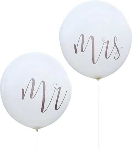 Mister und Misses Ballon - Folienballon - Hochzeit - Herr & Mrs Ballon - Hochzeitsballon - Heiraten - für die Ehe von Heble