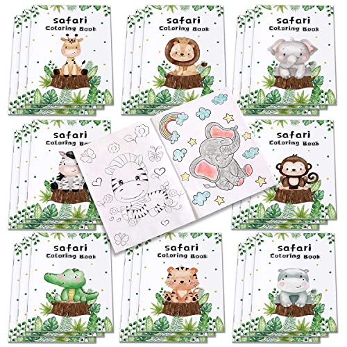 Heboland 24 Stück Mini Malbuch kleine Dschgungel Safari Malbücher für mitgebsel kindergeburtstag, kleine aufmerksamkeit kinder Heboland 24 Stück Mini Malbuch kleine Dschgungel Safari Malbücher für mitgebsel kindergeburtstag, kleine aufmerksamkeit kinder von Heboland