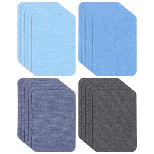 Heclia Selbstklebende Bügelflicken, Jean Patches Zum Aufbügeln Innen Und Außen, Stoffreparatur Ohne Nähen, Vielseitige Kleidung Aufnäher, 20 Stück 10,8 X 7,64 Cm Heclia Selbstklebende Bügelflicken, Jean Patches Zum Aufbügeln Innen Und Außen, Stoffreparatur Ohne Nähen, Vielseitige Kleidung Aufnäher, 20 Stück 10,8 X 7,64 Cm von Heclia