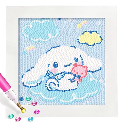 5D kleiner Hund Diamond Painting Kinder mit Rahmen, DIY Diamond Painting Set, Malen Nach Zahlen Diamant Painting Mädchen Erwachsene, Bilder Arts Craft für Home Wand Decor Cartoon Mosaikherstellung 5D kleiner Hund Diamond Painting Kinder mit Rahmen, DIY Diamond Painting Set, Malen Nach Zahlen Diamant Painting Mädchen Erwachsene, Bilder Arts Craft für Home Wand Decor Cartoon Mosaikherstellung von HecticCore