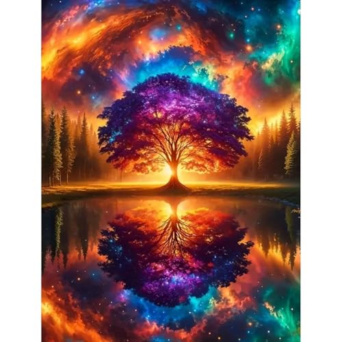 Diamond Painting Baum des Lebens, 5D-Diamant-Malset für Erwachsene, DIY-Diamant-Kunstset mit runden farbe Diamanten, Geeignet für Erwachsene und Anfänger, Wanddekoration für Zuhause 30 x 40 cm Diamond Painting Baum des Lebens, 5D-Diamant-Malset für Erwachsene, DIY-Diamant-Kunstset mit runden farbe Diamanten, Geeignet für Erwachsene und Anfänger, Wanddekoration für Zuhause 30 x 40 cm von HecticCore