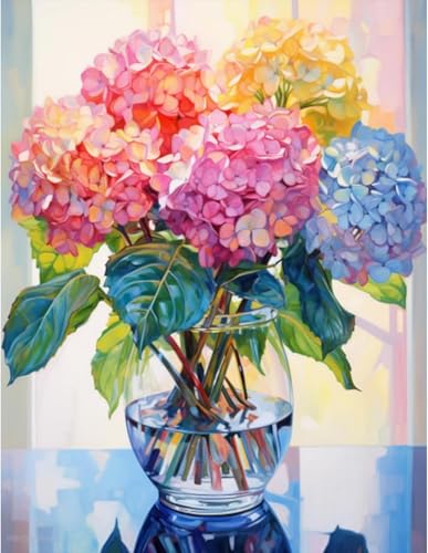 HecticCore 5D Diamond Painting, DIY sblumen-Diamond Painting, Diamond Art Erwachsene Full,glänzende Diamantgemälde-Wanddekoration, Diamant Kunst Malerei,Wanddekorations-Malset für Zuhause, 30 x 40 cm von HecticCore