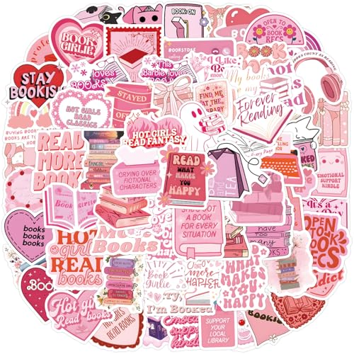 Hedmedum 120 Stück Wasserfest Aufkleber, Aesthetic Rosa Sticker Decals, Trendy Vinyl Stickers für Laptop Handyhülle Koffer Helm Motorrad Computer Skateboard Snowboard Auto Fahrrad MacBook von Hedmedum