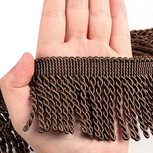 HedongHexi Vorhangfransen Bullion Fransenborte 4,5 m x 6,3 cm Stoffborten Nähen DIY Dekoration für Vorhang Sofa Kleidung HedongHexi Vorhangfransen Bullion Fransenborte 4,5 m x 6,3 cm Stoffborten Nähen DIY Dekoration für Vorhang Sofa Kleidung von HedongHexi