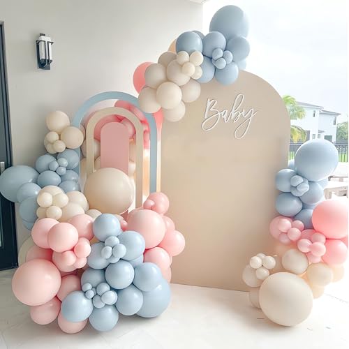 Pink Blue Balloons Arch Kit,128Pcs Pink and Blue Balloons Garland Kit with Gender Reveal Balloon Arch Garland Set,Sand White Balloon for Gender Reveal Decoration,Birthday Party,Baby Shower,Wedding Pink Blue Balloons Arch Kit,128Pcs Pink and Blue Balloons Garland Kit with Gender Reveal Balloon Arch Garland Set,Sand White Balloon for Gender Reveal Decoration,Birthday Party,Baby Shower,Wedding von HeeJoy