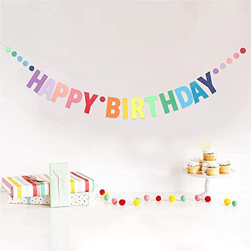 Hefoklu Happy Birthday Banner Geburtstagsdeko Pre-Strung Bunte Dekoration Girlande Erste Baby Dusche Regenbogen Party Supplies Papier Flagge Buchstaben für Erwachsene, Kinder, Mädchen, Frauen Deko Hefoklu Happy Birthday Banner Geburtstagsdeko Pre-Strung Bunte Dekoration Girlande Erste Baby Dusche Regenbogen Party Supplies Papier Flagge Buchstaben für Erwachsene, Kinder, Mädchen, Frauen Deko von Hefoklu
