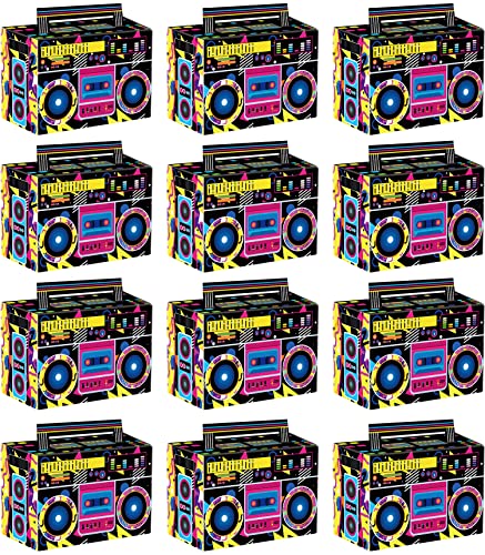 Hegbolke 80er 90er Party Favor Boxen, Neuheit Boom Box Favors Candy Paper Boxes Gift Treat Goodie Candy Boxes 80er Retro Radio Dekorationen Tischdekoration für 80er 90er Hip Hop Party Dekorationen Hegbolke 80er 90er Party Favor Boxen, Neuheit Boom Box Favors Candy Paper Boxes Gift Treat Goodie Candy Boxes 80er Retro Radio Dekorationen Tischdekoration für 80er 90er Hip Hop Party Dekorationen von Hegbolke
