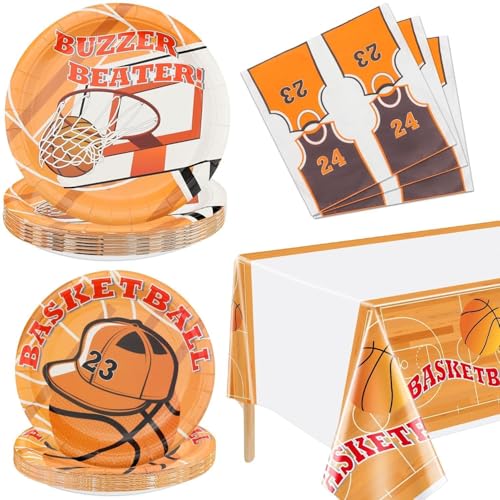 Hegbolke Basketball Party Supplies Serve 20-61Pcs Teller Servietten Tischtuch für Jugendliche Kinder Jungen Baby Fans Basketball Team Party Supplies Hegbolke Basketball Party Supplies Serve 20-61Pcs Teller Servietten Tischtuch für Jugendliche Kinder Jungen Baby Fans Basketball Team Party Supplies von Hegbolke