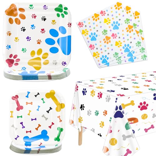 Hegbolke Hund Party Supplies Serve 20-61Pcs Teller Servietten Tischtuch Set für Doggy, Kinder, Hund Geburtstag Party Dekorationen Hund Thema Party Hegbolke Hund Party Supplies Serve 20-61Pcs Teller Servietten Tischtuch Set für Doggy, Kinder, Hund Geburtstag Party Dekorationen Hund Thema Party von Hegbolke