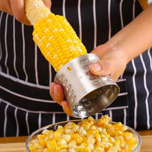 Silver Corn Premium Edelstahl Maiszerkleinerer & Schäler – Magischer Maiskolbenentfernungswerkzeug Silver Corn Premium Edelstahl Maiszerkleinerer & Schäler – Magischer Maiskolbenentfernungswerkzeug von Hehglng