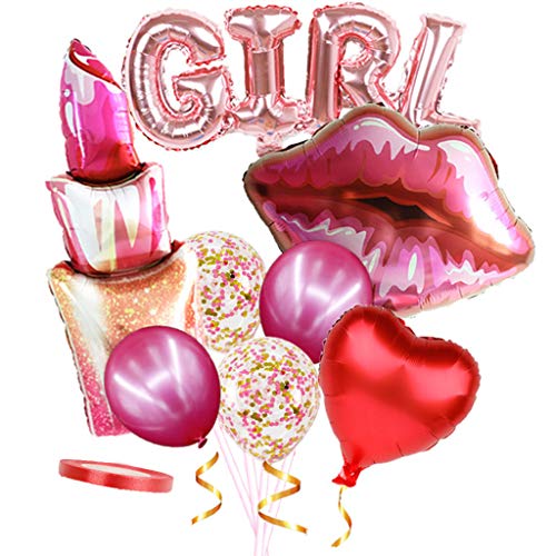 9pcs Lip Heart Love Lipstick Balloons Large Foil Lip Balloons Birthday Valentine's Day Wedding Bridal Shower Theme Valentine's Day Decoration Valentine's Day Lights Heart Lights Heart Lights 9pcs Lip Heart Love Lipstick Balloons Large Foil Lip Balloons Birthday Valentine's Day Wedding Bridal Shower Theme Valentine's Day Decoration Valentine's Day Lights Heart Lights Heart Lights von Heiat