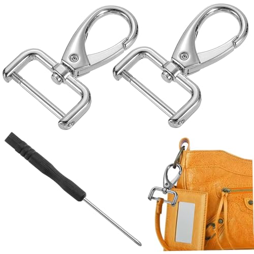 3pcs Lobster-Klauenverschluss Keychain-Clip 360-Grad-Schwenkverschlusshaken mit D Ring Mehrzweck Hummerkrallenverschluss für Schlüsselanhänger, Lanyards, Rucksäcke, mit Schraubendreher, Schmuck, Schm 3pcs Lobster-Klauenverschluss Keychain-Clip 360-Grad-Schwenkverschlusshaken mit D Ring Mehrzweck Hummerkrallenverschluss für Schlüsselanhänger, Lanyards, Rucksäcke, mit Schraubendreher, Schmuck, Schm von Heidouse