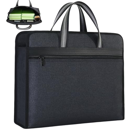 Dokumenttasche A4 Multi-Tocket-wasserdichte und kratzfeste Leinwand-Dateibeutel für Männer mit tragbarem Reißverschlussbeutel für Büro Dokumenttasche A4 Multi-Tocket-wasserdichte und kratzfeste Leinwand-Dateibeutel für Männer mit tragbarem Reißverschlussbeutel für Büro von Heidouse