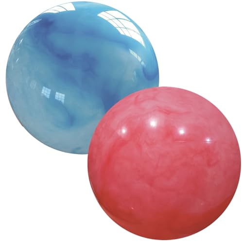 Heidouse 2pcs große Hüpfbälle, 8, 7 Zoll aufblasbare Gummiball, perfekt für Park, Hinterhof, Strand, Party -Gefälligkeiten von Heidouse