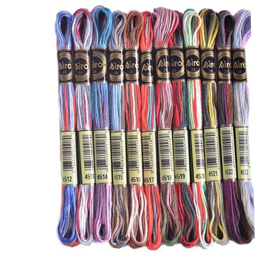 Stickerei Floss Kit, 12pcs 26ft Bunt Stickschnur, Polyester -Kreuzstich -Faden für DIY -Handwerk, Geschenke Stickerei Floss Kit, 12pcs 26ft Bunt Stickschnur, Polyester -Kreuzstich -Faden für DIY -Handwerk, Geschenke von Heidouse
