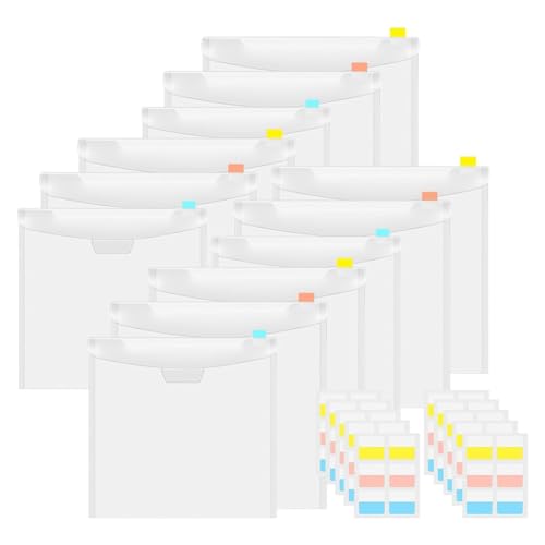 Heiikiuy 12 Stück Scrapbook-Organizer-Umschläge, Aufbewahrungstaschen, Hüllen Zur Aufbewahrung Von 12 X 12 Großem Papier, mit 60 Stück Etikettenaufklebern Heiikiuy 12 Stück Scrapbook-Organizer-Umschläge, Aufbewahrungstaschen, Hüllen Zur Aufbewahrung Von 12 X 12 Großem Papier, mit 60 Stück Etikettenaufklebern von Heiikiuy