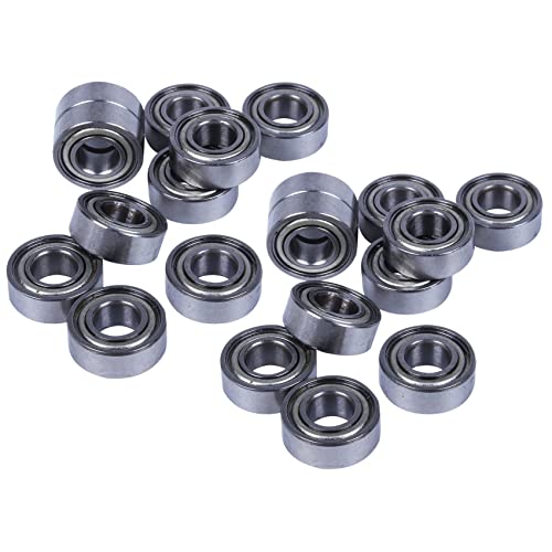 Heiikiuy 20-teiliges Miniatur-Kugellager-Modell, metrisch, geschirmt, aus Metall, MR115 ZZ 5 x 11 x 4 mm Heiikiuy 20-teiliges Miniatur-Kugellager-Modell, metrisch, geschirmt, aus Metall, MR115 ZZ 5 x 11 x 4 mm von Heiikiuy