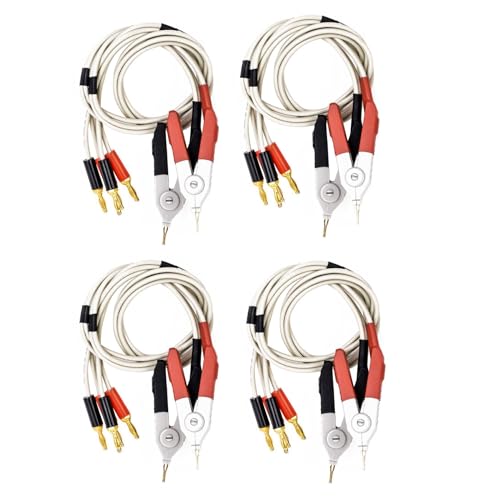 Heiikiuy 4 Paar Isolierte Bananenstecker Klemme Kabel Niedriger Widerstand LCR Clip Sondenkabel Messgerät Testen Terminal Kelvin Neu Heiikiuy 4 Paar Isolierte Bananenstecker Klemme Kabel Niedriger Widerstand LCR Clip Sondenkabel Messgerät Testen Terminal Kelvin Neu von Heiikiuy