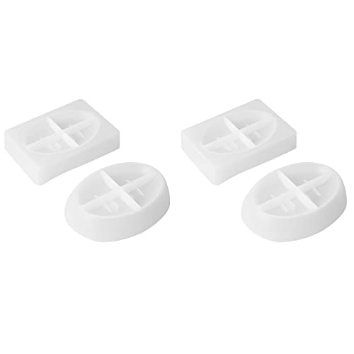 Heiikiuy 4 Stück Harzform für Seife, oval, quadratisch, Gießform aus Epoxidharz, Organizer für den Haushalt Heiikiuy 4 Stück Harzform für Seife, oval, quadratisch, Gießform aus Epoxidharz, Organizer für den Haushalt von Heiikiuy