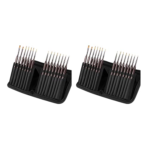 Heiikiuy Detail Pinsel Set, 30 Teiliges Miniatur Pinsel Kit, Professionelles Mini Pinsel Set Heiikiuy Detail Pinsel Set, 30 Teiliges Miniatur Pinsel Kit, Professionelles Mini Pinsel Set von Heiikiuy