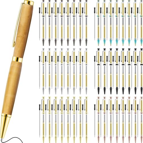 Heilanole 48 Stk. -Drehkugelschreiber-Set 7mm Schlankes Kugelschreiber-Set Twist-Pen-Set mit Ersatzdrechselbank DIY Kupfer-Kugelschreiber Herstellung Büromaterialien C Heilanole 48 Stk. -Drehkugelschreiber-Set 7mm Schlankes Kugelschreiber-Set Twist-Pen-Set mit Ersatzdrechselbank DIY Kupfer-Kugelschreiber Herstellung Büromaterialien C von Heilanole