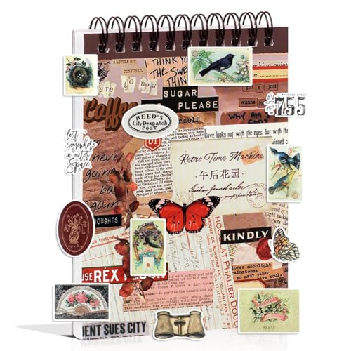 Heilanole Junk Journal Supplies PreTut Washi Stickers Buch Aufkleber Buch für Journaling B Heilanole Junk Journal Supplies PreTut Washi Stickers Buch Aufkleber Buch für Journaling B von Heilanole