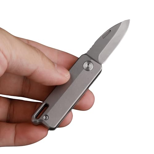 Heimatkraft Titan-Klappmesser – Robustes EDC Messer für Alltag, Outdoor & Camping | Titan-Griff & Edelstahlklinge | Kompakt & vielseitig von Heimatkraft