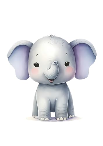 Heimisch Wunder Kinderzimmer Poster Elefant - Liebevolle Wanddekoration für Jungen und Mädchen - Niedliche Deko für das Kinderzimmer - Elefanten Motiv für Baby und Kinder Heimisch Wunder Kinderzimmer Poster Elefant - Liebevolle Wanddekoration für Jungen und Mädchen - Niedliche Deko für das Kinderzimmer - Elefanten Motiv für Baby und Kinder von Heimisch Wunder