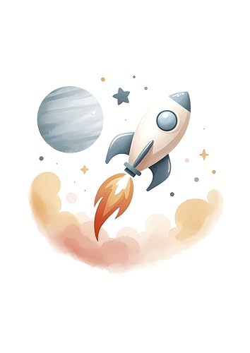 Heimisch Wunder Poster Kinderzimmer Rakete DIN A4 - Poster Rakete – Wanddekoration Jungen und Mädchen – liebevolle Deko für Babyzimmer - Weltraum Dekoration - Weltall Sternen Planeten Wandposter Heimisch Wunder Poster Kinderzimmer Rakete DIN A4 - Poster Rakete – Wanddekoration Jungen und Mädchen – liebevolle Deko für Babyzimmer - Weltraum Dekoration - Weltall Sternen Planeten Wandposter von Heimisch Wunder
