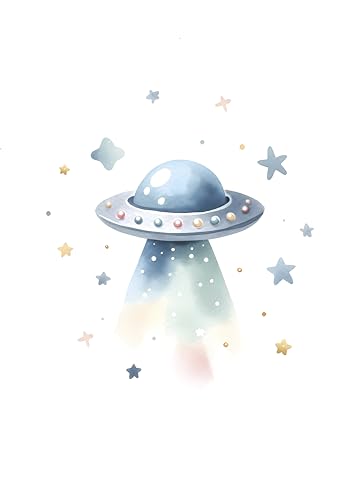 Heimisch Wunder Poster Kinderzimmer Ufo DIN A4 - Poster Ufo – Wanddekoration Jungen und Mädchen – liebevolle Deko für Babyzimmer - Weltraum Dekoration - Weltall Sternen Planeten Rakete Wandposter Heimisch Wunder Poster Kinderzimmer Ufo DIN A4 - Poster Ufo – Wanddekoration Jungen und Mädchen – liebevolle Deko für Babyzimmer - Weltraum Dekoration - Weltall Sternen Planeten Rakete Wandposter von Heimisch Wunder