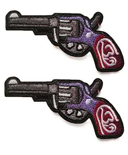 Heiorpai 2 x Cowboy-Aufnäher mit sechs Rädern, bestickt, zum Aufbügeln oder Aufnähen Heiorpai 2 x Cowboy-Aufnäher mit sechs Rädern, bestickt, zum Aufbügeln oder Aufnähen von Heiorpai