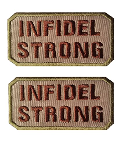 Heiorpai 2 x Infidel Strong Patch bestickt dekorative Klettverschlüsse auf der Rückseite Heiorpai 2 x Infidel Strong Patch bestickt dekorative Klettverschlüsse auf der Rückseite von Heiorpai