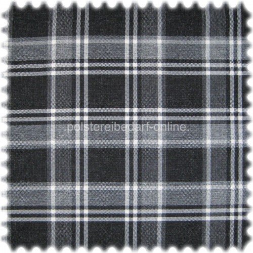 AKTION Flachgewebe Möbelstoff Cuadro Schwarz/Weiss/Grau kariert AKTION Flachgewebe Möbelstoff Cuadro Schwarz/Weiss/Grau kariert von Heiro