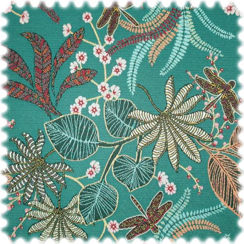 Jacquard Flachgewebe Möbelstoff Planta Türkis Jacquard Flachgewebe Möbelstoff Planta Türkis von Heiro
