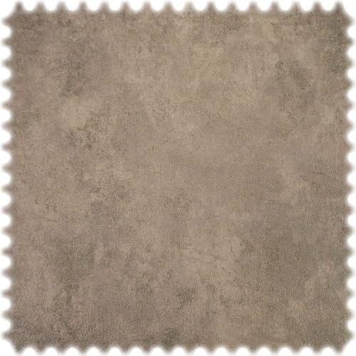 Vintage Samt Velours Möbelstoff Venedig mit Fleckschutz (Taupe) von Heiro