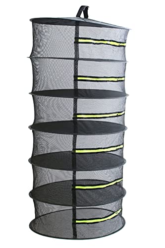 Trockennetz hängendes Drying Net von Heisenberg mit 6 Lagen, Ø 60 cm, rundum geschlossen mit Reißverschlüssen zum Trocknen von Kräutern und Pflanzenteilen Trockennetz hängendes Drying Net von Heisenberg mit 6 Lagen, Ø 60 cm, rundum geschlossen mit Reißverschlüssen zum Trocknen von Kräutern und Pflanzenteilen von Heisenberg