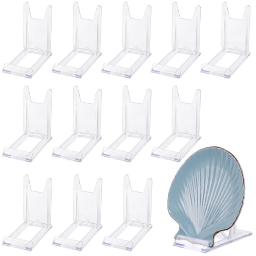 Hejo 12 Stück Acryl Ständer, Transparenter Tellerständer aus Kunststoff, Tellerhalter, Verstellbarer Acryl Deko Aufsteller für Mini Staffeleien, Bilderrahmen, Produkte Fotodisplays, Karte Hejo 12 Stück Acryl Ständer, Transparenter Tellerständer aus Kunststoff, Tellerhalter, Verstellbarer Acryl Deko Aufsteller für Mini Staffeleien, Bilderrahmen, Produkte Fotodisplays, Karte von Hejo
