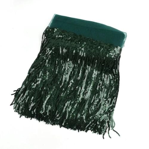 1/2/4 Yards 10/18 cm bunter Pailletten-Quasten-Spitzenbesatz mit Fransen, handgefertigter Besatz für Kleidungsstück, Kleid, Dekoration, DIY-Nähzubehör, 10 cm, 1 Yard, 7 grün 1/2/4 Yards 10/18 cm bunter Pailletten-Quasten-Spitzenbesatz mit Fransen, handgefertigter Besatz für Kleidungsstück, Kleid, Dekoration, DIY-Nähzubehör, 10 cm, 1 Yard, 7 grün von Hekdi