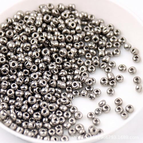 Metallfarbene Glas-Rocailles, verschiedene Größen, 1,5/2/3/4 mm, vergoldet, Spacer, tschechische Glasperlen für Schmuckherstellung, DIY-Zubehör, 04, 600 Stück Metallfarbene Glas-Rocailles, verschiedene Größen, 1,5/2/3/4 mm, vergoldet, Spacer, tschechische Glasperlen für Schmuckherstellung, DIY-Zubehör, 04, 600 Stück von Hekdi
