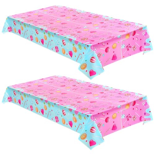 HekouJiub 2 Stück Party Tischdecke Kunststoff Rosa 108x180 cm Rechteckig Outdoor Tischdecke Wetterfest Hochzeit Gartentischdecke Süßigkeiten Tischtuch für Weihnachten Geburtstags Babypartys HekouJiub 2 Stück Party Tischdecke Kunststoff Rosa 108x180 cm Rechteckig Outdoor Tischdecke Wetterfest Hochzeit Gartentischdecke Süßigkeiten Tischtuch für Weihnachten Geburtstags Babypartys von HekouJiub