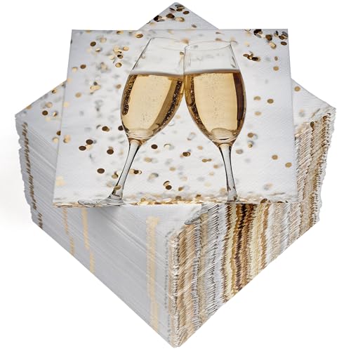 HEKU 100 Servietten, 3-lagig, 33x33cm, Cheers I Saugstark und praktisch verpackt I Breite Auswahl I Ideal für besondere Anlässe HEKU 100 Servietten, 3-lagig, 33x33cm, Cheers I Saugstark und praktisch verpackt I Breite Auswahl I Ideal für besondere Anlässe von Heku