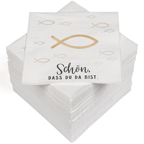 HEKU 100 Servietten, 3-lagig, 33x33cm, Fische I Saugstark und praktisch verpackt I Breite Auswahl I Ideal für besondere Anlässe HEKU 100 Servietten, 3-lagig, 33x33cm, Fische I Saugstark und praktisch verpackt I Breite Auswahl I Ideal für besondere Anlässe von Heku